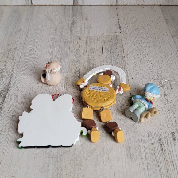 Gingerbread man Santa variety ornament Xmas set precious moment - Picture 10 of 10